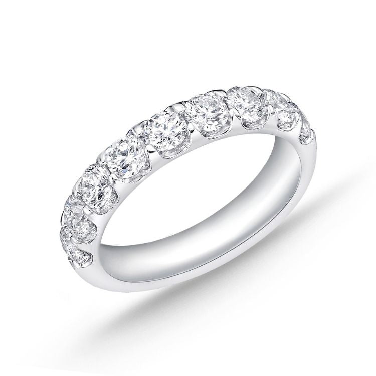 Affinity 14K 8/10 cttw 9-Stone Diamond Band Ring - QVC.com